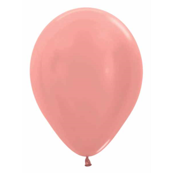 Picture of 11" METALLIC ROSE GOLD LATEX BALLOONS - SEMPERTEX
