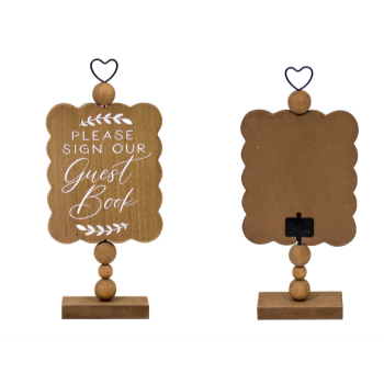 Image de GIFT LINE - MDF TABLE TOP GUEST BOOK SIGN  
