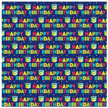 Picture of WRAPPING - PEPPY BIRTHDAY Gift Wrap Roll