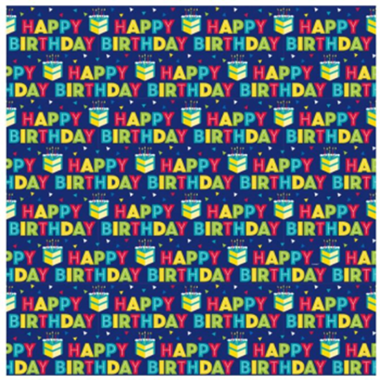 Image sur WRAPPING - PEPPY BIRTHDAY Gift Wrap Roll
