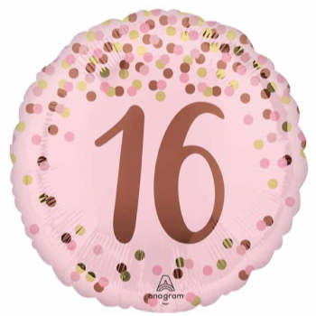 Picture of 18" FOIL - PRETTY IN PINK 16TH BIRTHDAY