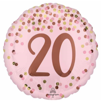 Picture of 18" FOIL - PRETTY IN PINK 20TH BIRTHDAY