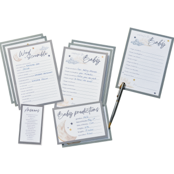 Picture of DECOR - OVER THE MOON BABY SHOWER GAME