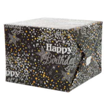 Picture of WRAPPING - GLITTERING BIRTHDAY Gift Wrap Roll