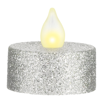 Image de DECOR - LED TEALIGHTS - SILVER GLITTER 