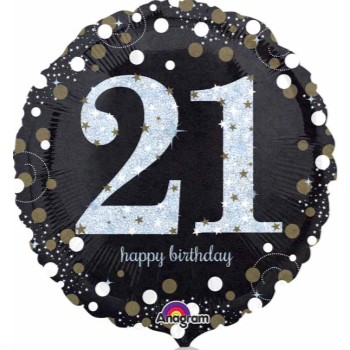 Picture of 18" FOIL - SPARKLING 21st BIRTHDAY