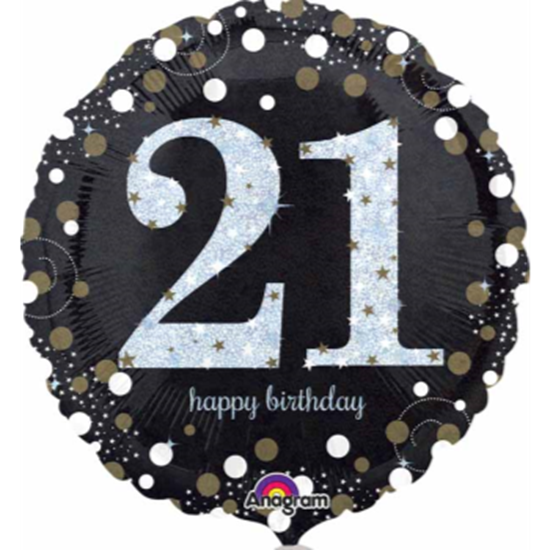 Picture of 18" FOIL - SPARKLING 21st BIRTHDAY