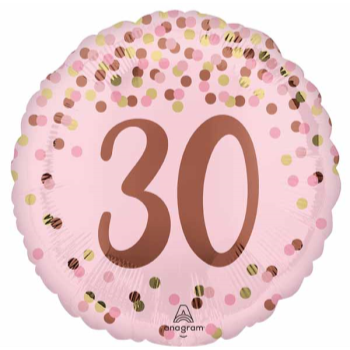 Picture of 18" FOIL - PRETTY IN PINK 30TH BIRTHDAY