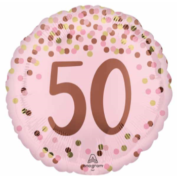 Picture of 18" FOIL - PRETTY IN PINK 50TH BIRTHDAY