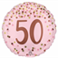 Image de 18" FOIL - PRETTY IN PINK 50TH BIRTHDAY