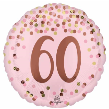 Picture of 18" FOIL - PRETTY IN PINK 60TH BIRTHDAY