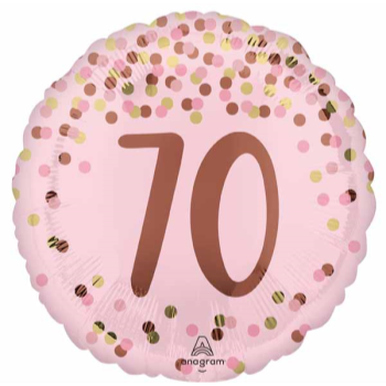 Picture of 18" FOIL - PRETTY IN PINK 70TH BIRTHDAY