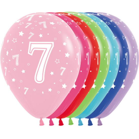 Picture of HELIUM FILLED SINGLE 11" BALLOON - PRINTED - #7