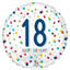 Picture of 18" FOIL - AGE 18th CONFETTI BIRTHDAY