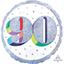 Picture of 18" FOIL - AGE 90th HERE'S TO YOU BIRTHDAY HOLOGRAPHIC