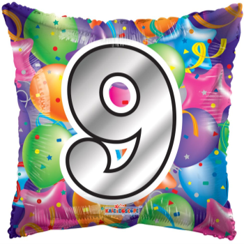 Picture of 18" FOIL - AGE 9th SQUARE