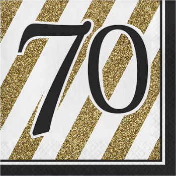 Image de BLACK AND GOLD BIRTHDAY 70TH  LN