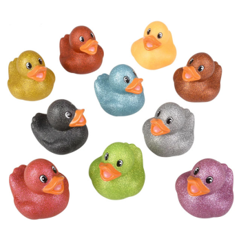 Image de FAVOUR - 2" Glitter Rubber Ducky Assortment