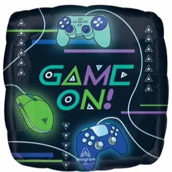 Picture of 18" FOIL - GAME ON SQUARE SHAPE