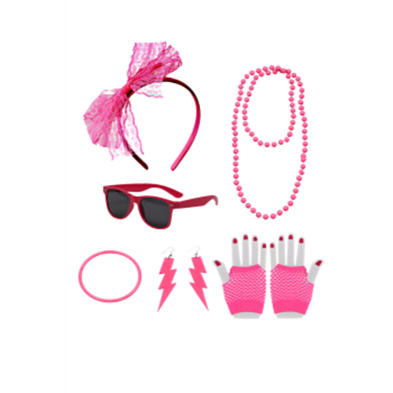 Picture of 80's - PINK ACCESSORY KIT