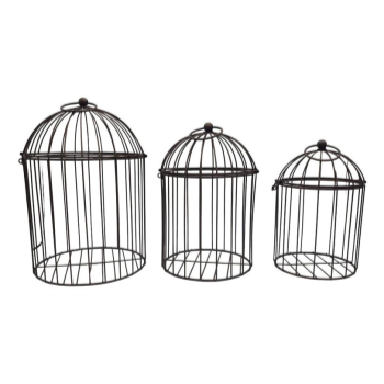 Image de 12" Metal Birdcage Set of 3 