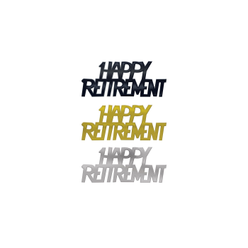Image de DECOR - RETIREMENT METALLIC CONFETTI