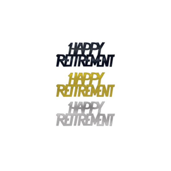 Image sur DECOR - RETIREMENT METALLIC CONFETTI
