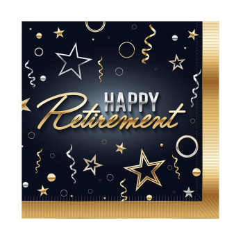 Image de TABLWEWARE - RETIREMENT LUNCHEON NAPKIN