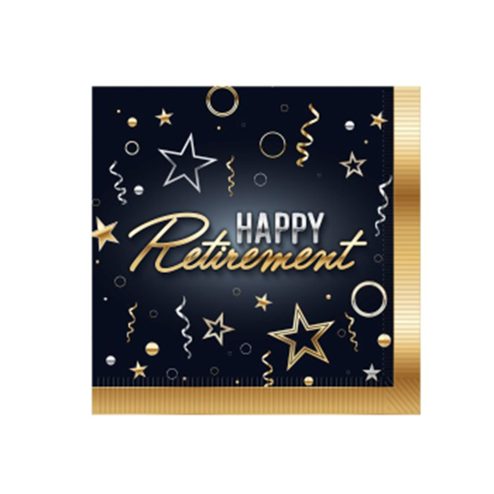 Image sur TABLWEWARE - RETIREMENT BEVERAGE NAPKIN