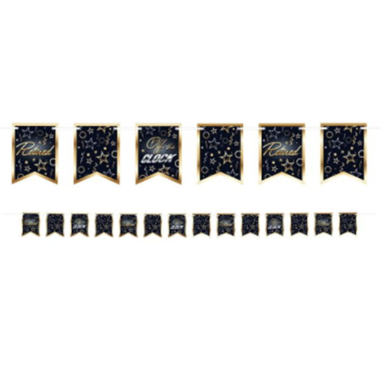 Image sur DECOR - HAPPY RETIREMENT STREAMER BANNER