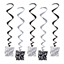 Image de DECOR - HAPPY NEW YEAR WHIRLS - SILVER/BLACK 