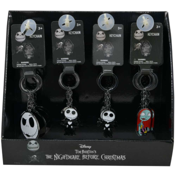 Picture of NIGHTMARE BEFORE XMAS METAL KEYCHAINS