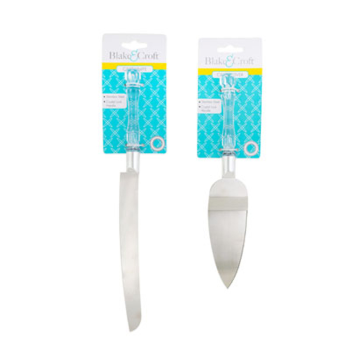 Image de CAKE SERVER OR KNIFE - CRYSTAL HANDLE