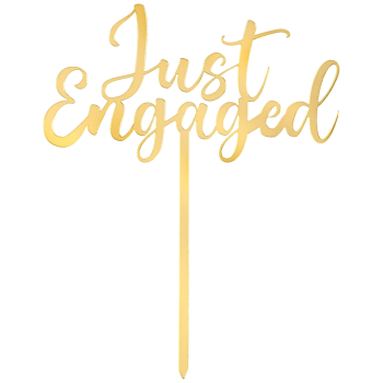 Image de DECOR - Just Engaged Cake Topper