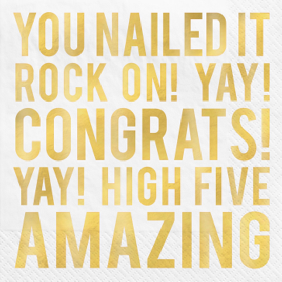 Picture of TABLEWARE - Congratulations Luncheon Napkins