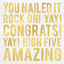 Image de TABLEWARE - Congratulations Luncheon Napkins
