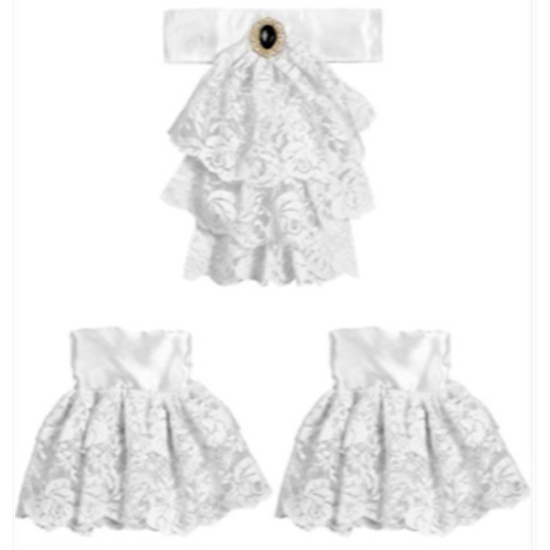 Picture of LACE JABOT AND WHITE CUFF SET