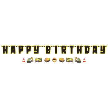 Picture of Construction Party Birthday Double Banner