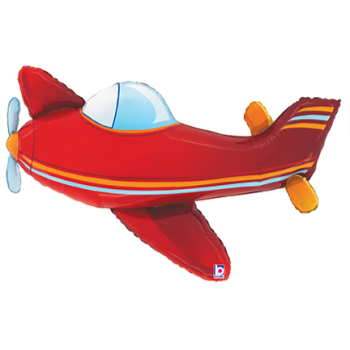 Image de 37" RED AIRPLANE SUPERSHAPE 
