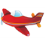 Image de 37" RED AIRPLANE SUPERSHAPE 