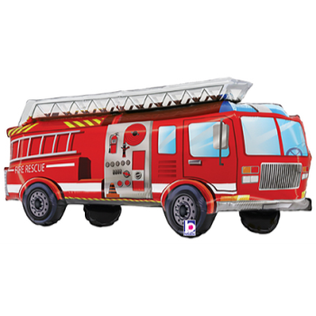 Image de 34" RED FIRETRUCK SUPERSHAPE 