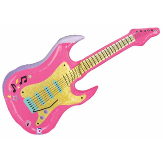 Picture of 39" PINK ELECTRIC GUITAR SUPERSHAPE 
