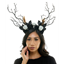Image de Goth Skull Antler Headband White Skulls