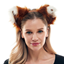 Picture of ANIMALS - Furry Cat Ears w/Bell - BROWN/WHITE