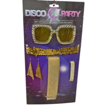 Picture of 70'S Disco Party Accessory Kit Gold