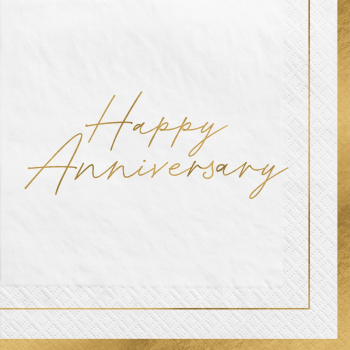 Image de TABLEWARE - Happy Anniversary Lunch Napkin