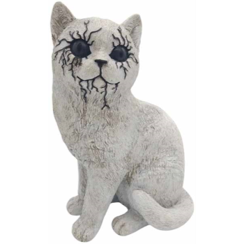 Image de 9" RESIN BLACK EYES CAT