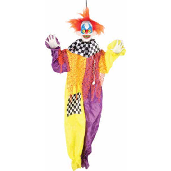 Image sur 3' HANGING ANIMATED CLOWN