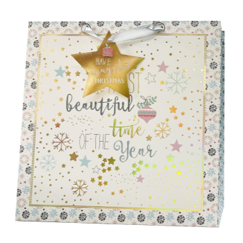 Picture of GIFTBAG - XMAS HOT STAMP LARGE 