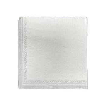 Picture of TABLEWARE - EMBOSSED NAPKINS - SILVER TRIM